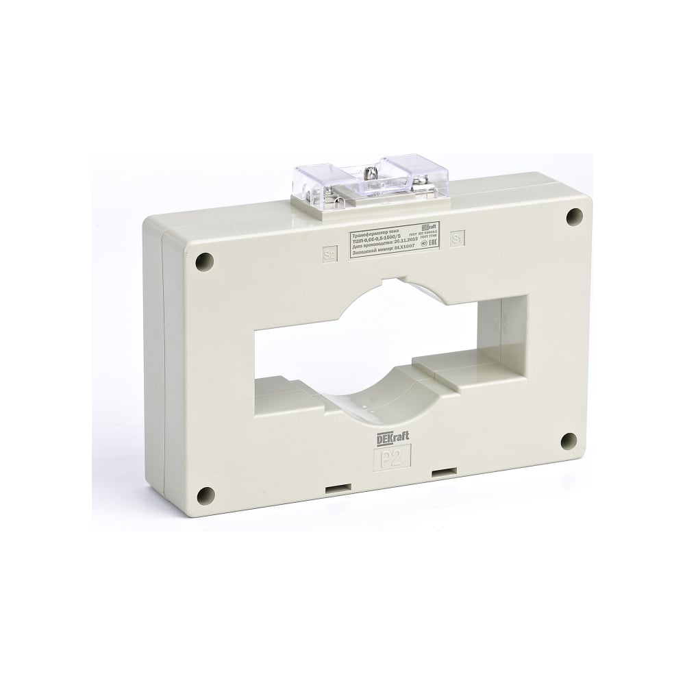 Изображение товара Трансформатор тока DEKraft ТШП-0,66 0,5S 1500/5 15ВА, диаметр 100мм 50124DEK