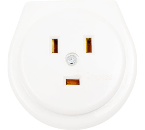 Изображение товара Разборная розетка для плиты IEK РПпл11-01-Ст, с заземляющим контактом, скрытой установки, 32А, белая ERP11-32-01-K01