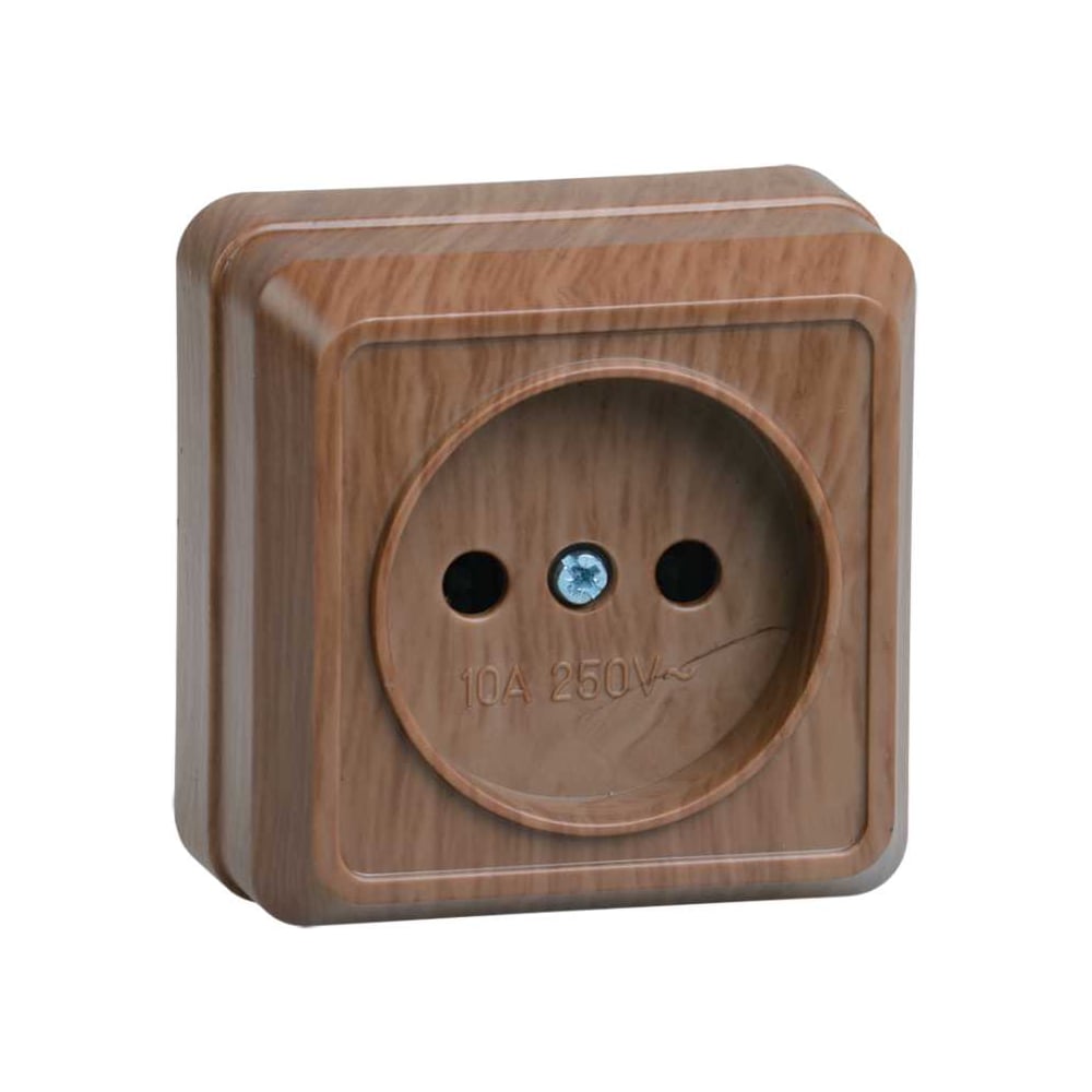 Изображение товара Розетка GENERICA 1местн. без З/К 10А для открытой установки серия Октава