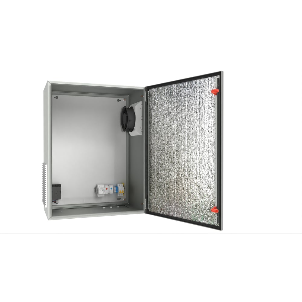 Изображение товара Уличный термошкаф с обогревом и вентиляцией АМАДОН внешние габариты, мм: Ш600хВ800хГ400. ТШВ133-60.80.40-ST