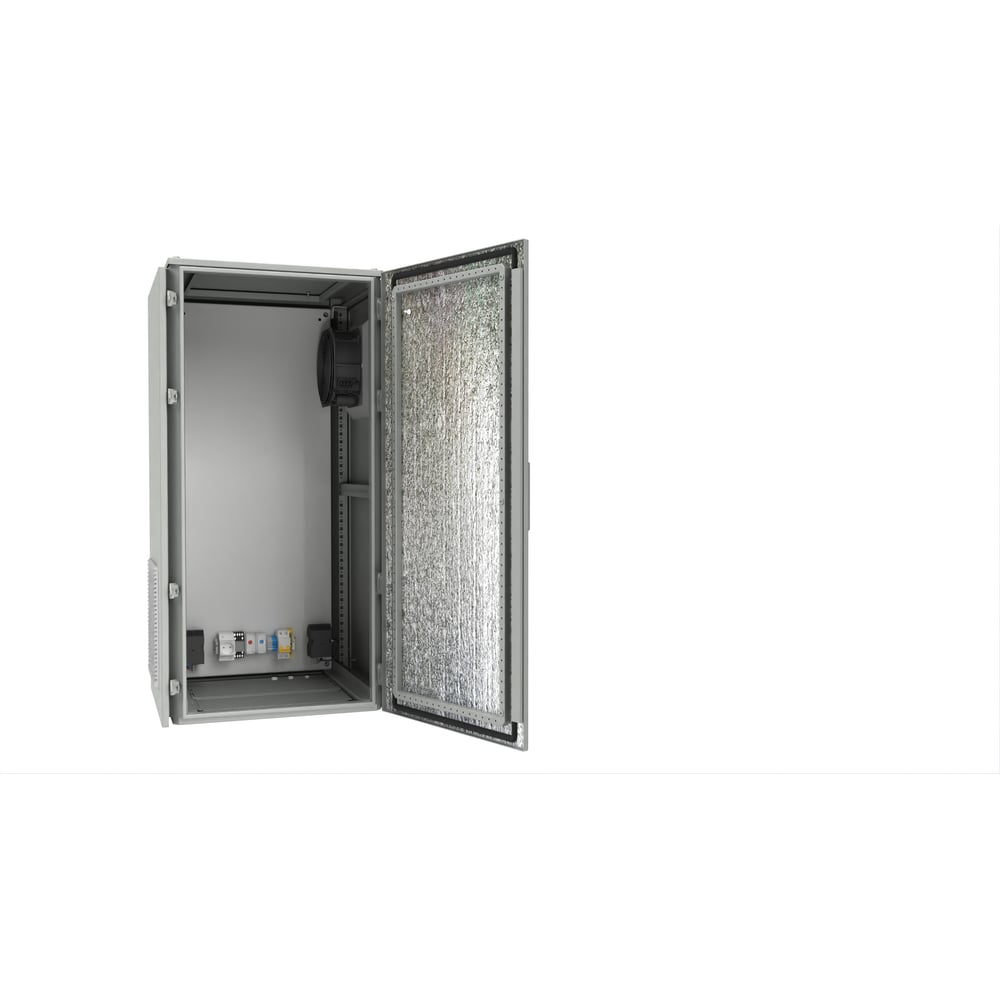 Изображение товара Уличный термошкаф с обогревом и вентиляцией АМАДОН внешние габариты, мм: Ш600 х В1200 х Г600. ТШВ114-60.120.60-ST