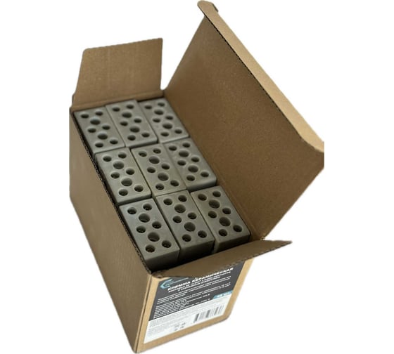 Изображение товара Клемма керамическая винтовая Спецоборудование КВ 12мм2 3 пары контактов, с крепежным отверстием 45 шт. 03-3/8-15А