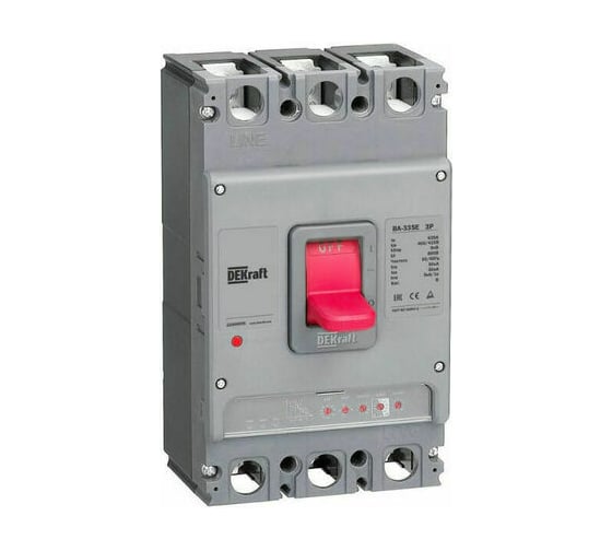Изображение товара Силовой автоматический выключатель с электронным расцепителем DEKraft 3P 800А 50кА ВА-336E 22508DEK
