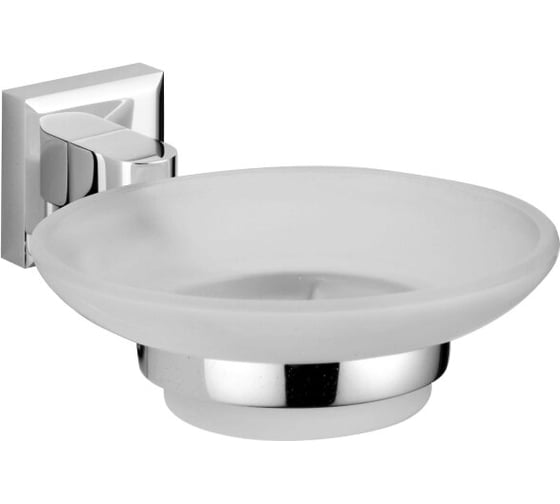 Изображение товара Стеклянная мыльница с держателем Savol хром S-009559 23205