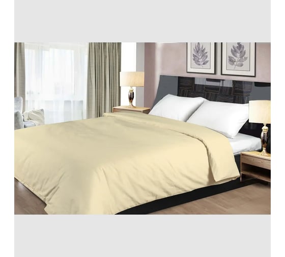 Изображение товара Пододеяльник на молнии Primavelle 150x200 см, сатин, светло-бежевый 136315103-сг12