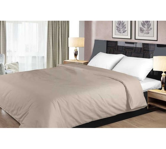 Изображение товара Пододеяльник на молнии Primavelle 150x200 см, сатин, серо-бежевый 136315103-сг2/10