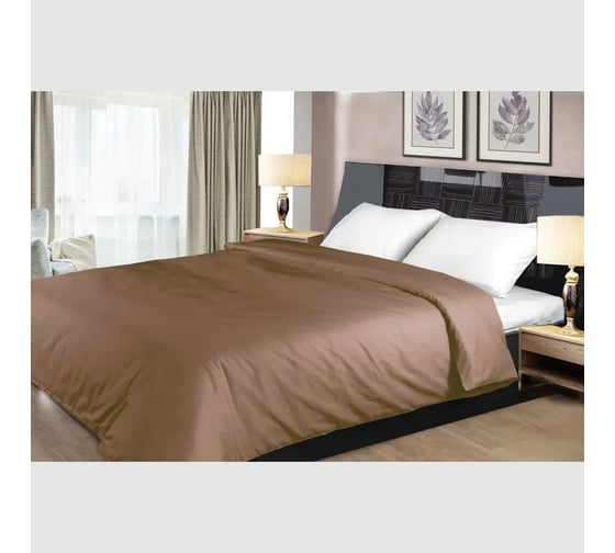 Изображение товара Пододеяльник на молнии Primavelle 150x200 см, сатин, шоколад 136315103-сг06