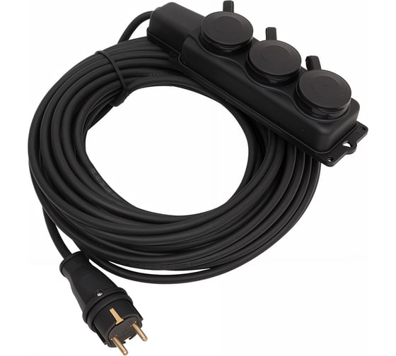 Изображение товара Силовой удлинитель Gigant с/з КГ 3x2,5 3 гнезда 20м IP44 G-859