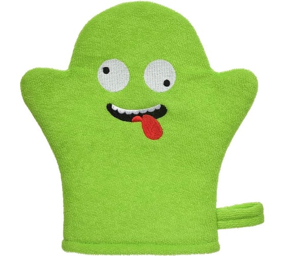 Изображение товара Мочалка-варежка для бани и сауны Банные штучки Монстрик, для нежной и чувствительной кожи, 19x18 см, soft, 41453