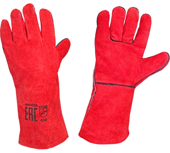 Изображение товара Краги сварщика спилковые пятипалые Оберон ТРЭК HBW-035B