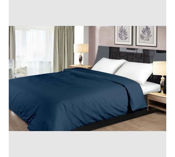 Изображение товара Пододеяльник на молнии Primavelle 175x210 см, сатин, синий 136315101-сг16