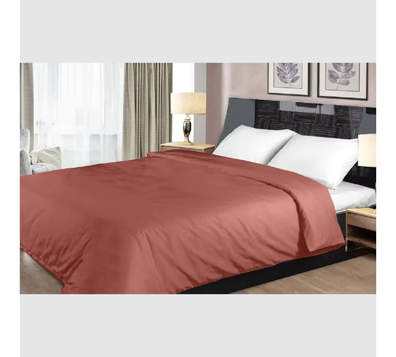 Изображение товара Пододеяльник на молнии Primavelle 200x200 см, сатин, терракот 136315105-сг44