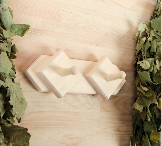 Изображение товара Вешалка Добропаровъ 2 крючка, липа 1350300