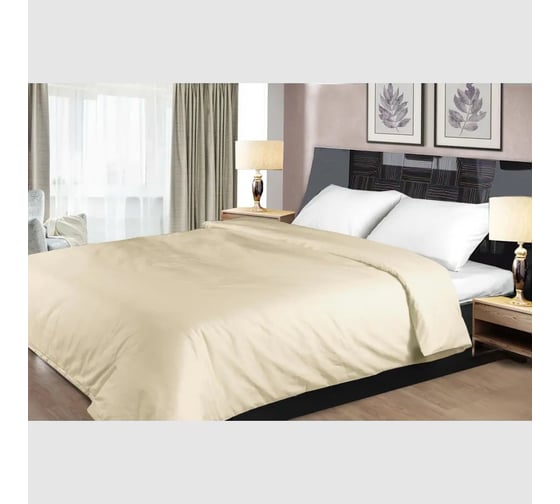 Изображение товара Пододеяльник на молнии Primavelle 200x220 см, сатин, кремовый 136315106-сг11