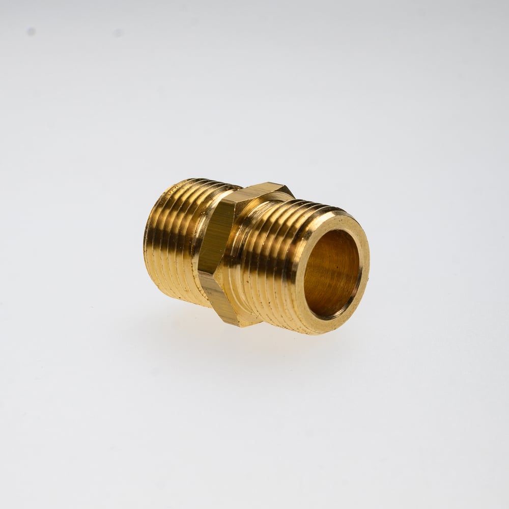 Изображение товара Ниппель HG 3/8" НР 1898039 из латуни для водопроводных систем