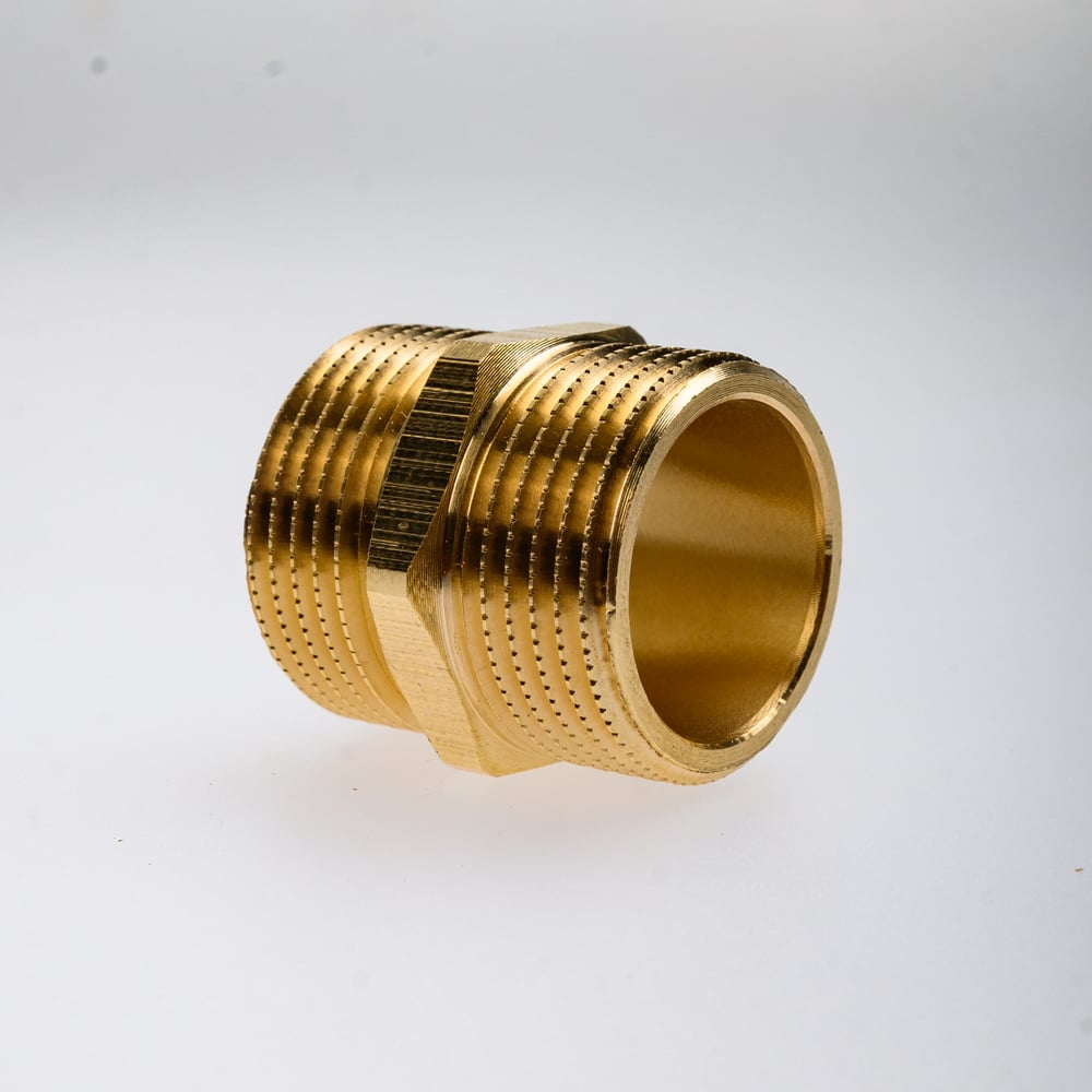 Изображение товара Ниппель HG 3/4" НР 1898091 для трубных систем полупрофессиональный латунь