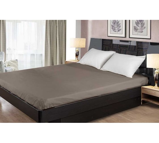 Изображение товара Простыня Primavelle 150x260, сатин, тауп 114911504-сг79