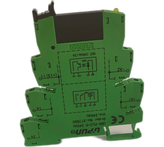 Изображение товара Модуль релейный UPUN с опторазвязкой UDK-PLC-O 24Vdc 317003