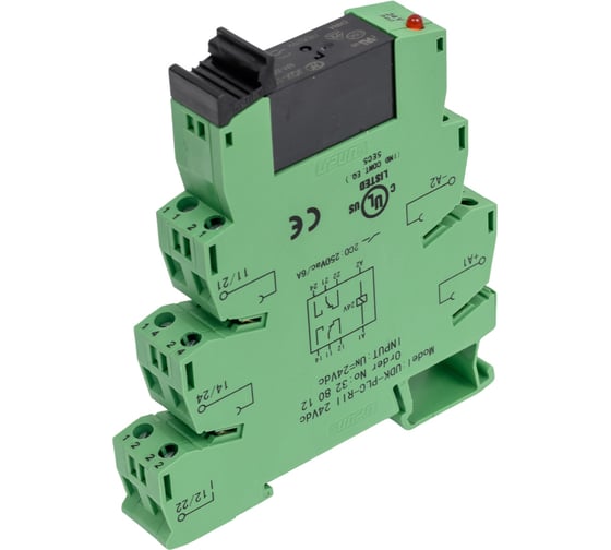Изображение товара Модуль релейный UPUN UDK-PLC-RII 24Vdc 328012