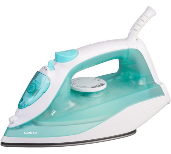 Изображение товара Утюг Centek 2000 Вт, 1,8 м, 210 мл, антипригарное, 15 гр/мин, капля-стоп, самоочистка CT-2321 MINT