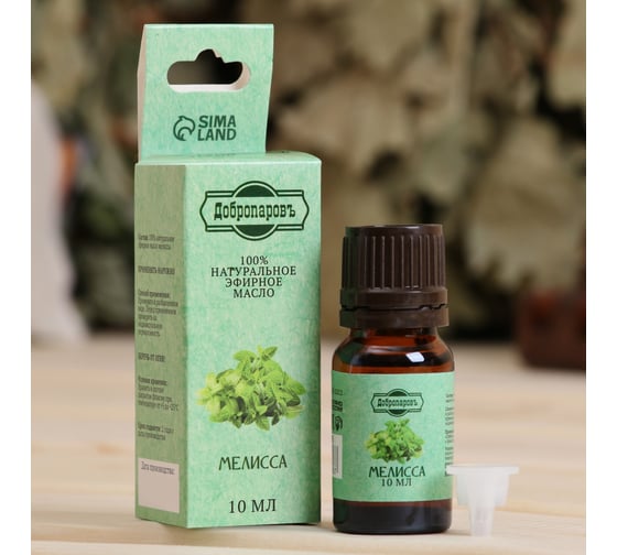 Изображение товара Эфирное масло Добропаровъ Мелисса, флакон-капельница, аннотация, 10 мл, 2870076