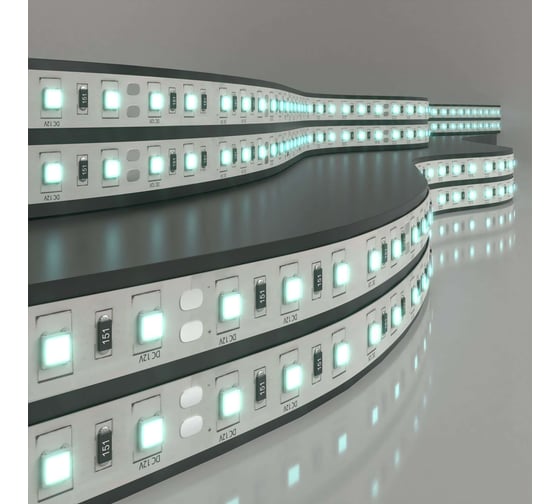 Изображение товара Светодиодная лента Elektrostandard 60Led 14,4W IP20 6500K холодный белый (5050 12V 60Led 14,4W IP20) a027838