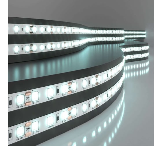 Изображение товара Светодиодная лента Elektrostandard 120Led 9,6W IP20 6500K холодный белый 2835 12V 12 a043964