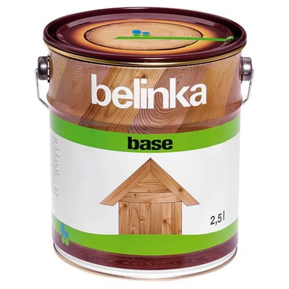 фото Грунтовочная основа-антисептик для защиты древесины belinka base 2,5л 54201
