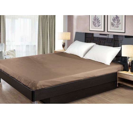 Изображение товара Простыня Primavelle 220x240, сатин, шоколад 114911503-сг06