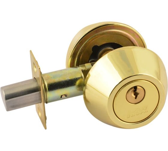 Изображение товара Врезной замок НОРА-М D2 золото ключ/ключ В 8945