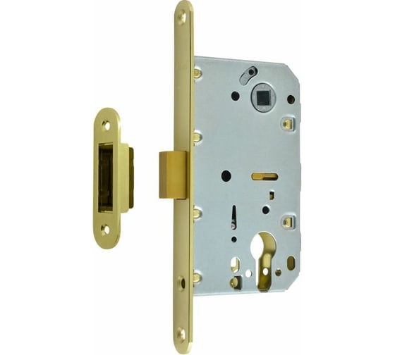 Изображение товара Корпус замка НОРА-М магнитная М 25М-85 мм золото под цилиндр 14748