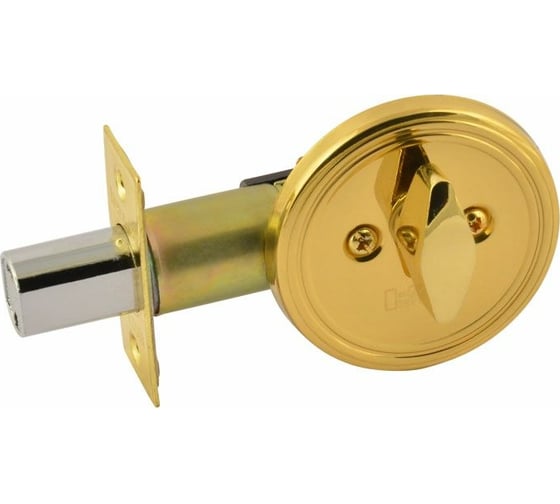 Изображение товара Врезной замок НОРА-М D5 золото с фиксатором В 8957