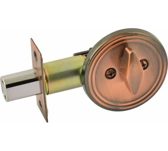 Изображение товара Врезной замок НОРА-М D5 ст.медь с фиксатором В 8960