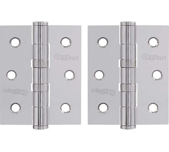 Изображение товара Универсальная петля НОРА-М 3"-2ВВ FHP CP хром.покр. 75х63х2,5 №2 11464