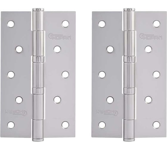 Изображение товара Универсальная петля НОРА-М 5"-2ВВ FHP мат.хром.покр. 125х75х2,5 №2 11881