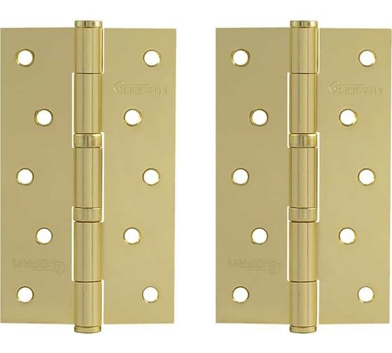 Изображение товара Универсальная петля НОРА-М 5"-2ВВ FHP PB латун.покр. 125х75х2,5 №2 11750