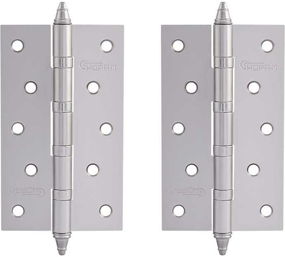 Изображение товара Универсальная петля НОРА-М 5"-4ВВ СНР мат.хром покр. 125х75х2,5 №2 11470