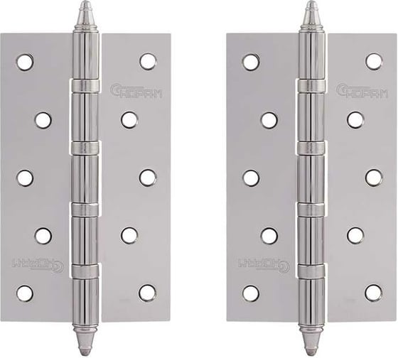 Изображение товара Универсальная петля НОРА-М 5"-4ВВ CHP CP хром.покр. 125х75х2,5 №2 10065
