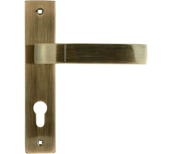 Изображение товара Дверная ручка на планке НОРА-М N107-70 мм ст.бронза 16125