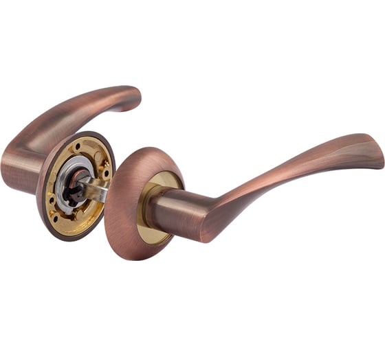 Изображение товара Дверная ручка НОРА-М 100А AL ст.медь 15398