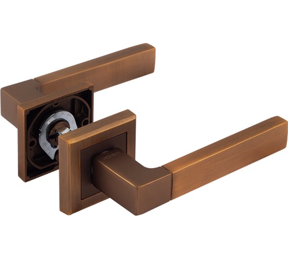 Изображение товара Дверная ручка НОРА-М 109К AL мат.кофе 16136