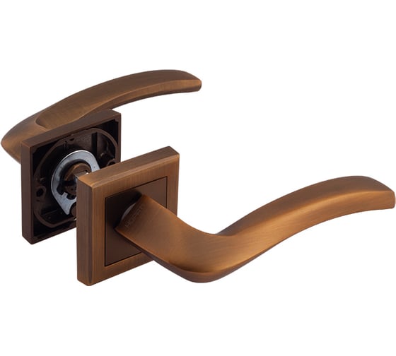 Изображение товара Дверная ручка НОРА-М 112К AL мат.кофе 16587