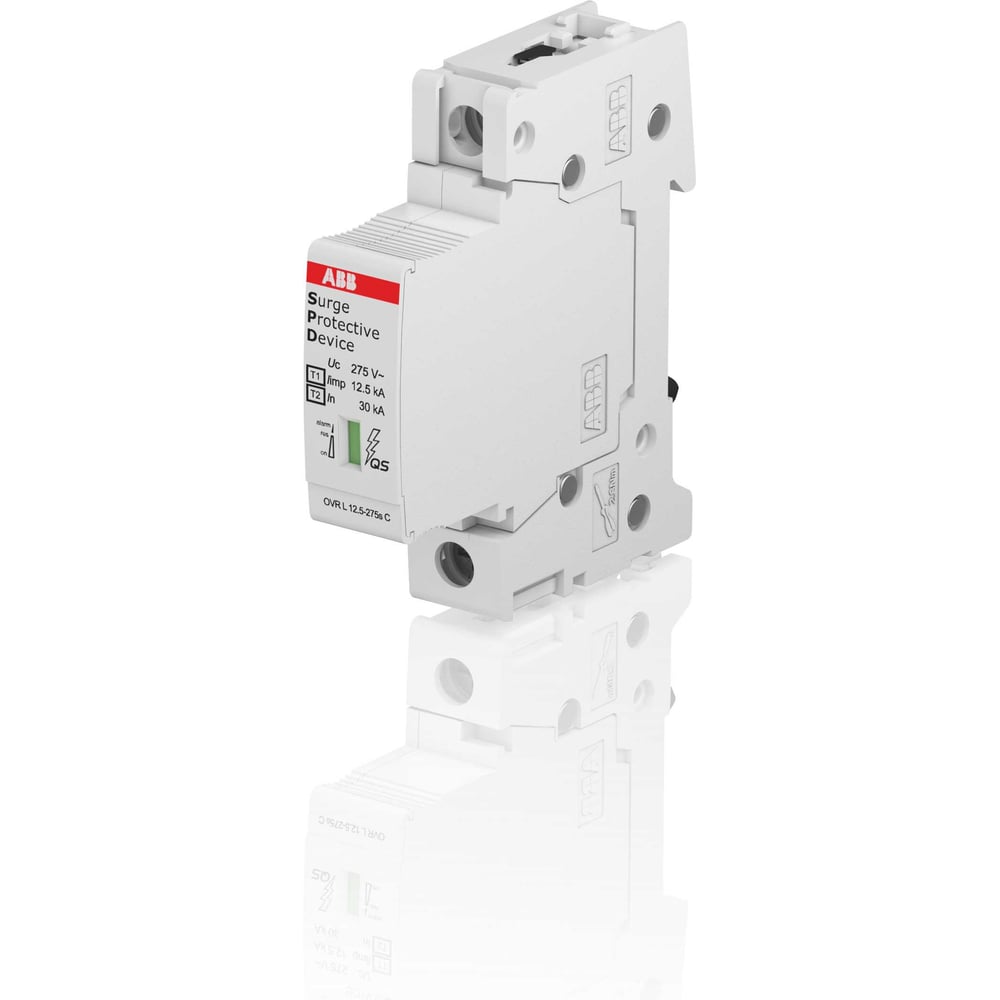 Изображение товара Ограничитель перенапряжения ABB OVR T1-T2 12.5-275s P QS 1 полюс модульный