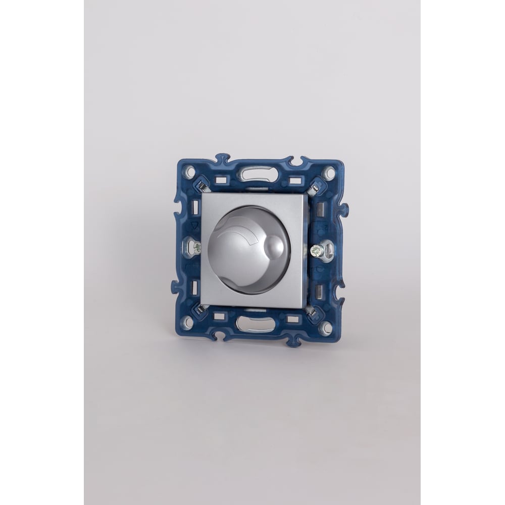 Изображение товара Диммер ELBI Moda Vox 300W M+K серый металлик встраиваемый мощностью 300 Вт