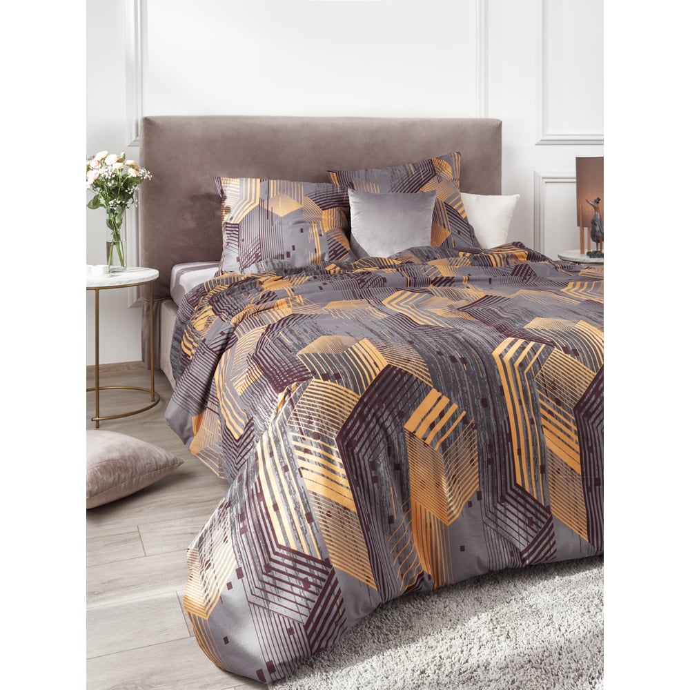 Изображение товара Комплект постельного белья Guten Morgen поплин рис.1125 с наволочками 70x70 см