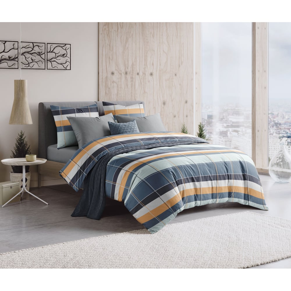 Изображение товара Комплект постельного белья Guten Morgen поплин евро с геометрическим рисунком