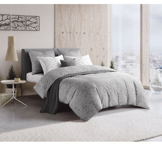 Изображение товара Комплект постельного белья Guten Morgen поплин, рис.1092 1.5 спальный, с наволочками 70x70 см GMП-1092-143-150-70