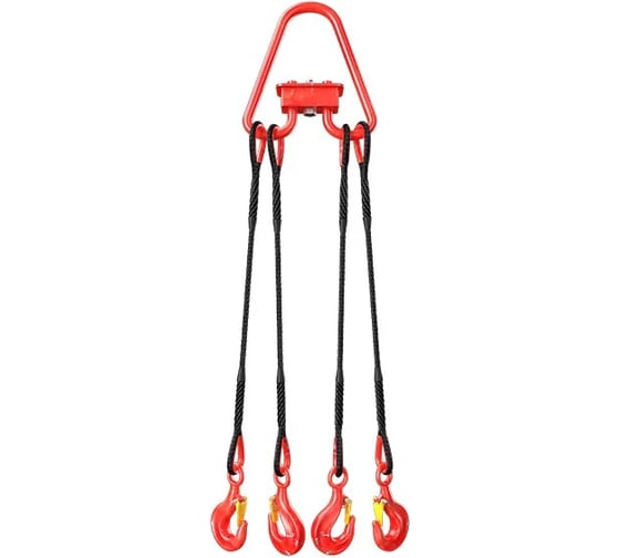 Изображение товара Строп канатный четырехветвевой ООО ПКФ Сварком ПАУК втулка 4СК-5 т 2 м с Рт3-10 т c000582000