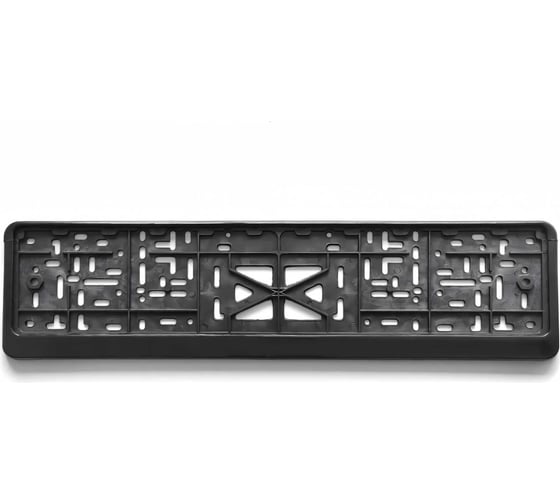 Изображение товара Рамка для номера автомобиля DEFLY с защелкой, пластиковая, черная D112/3-STD-b