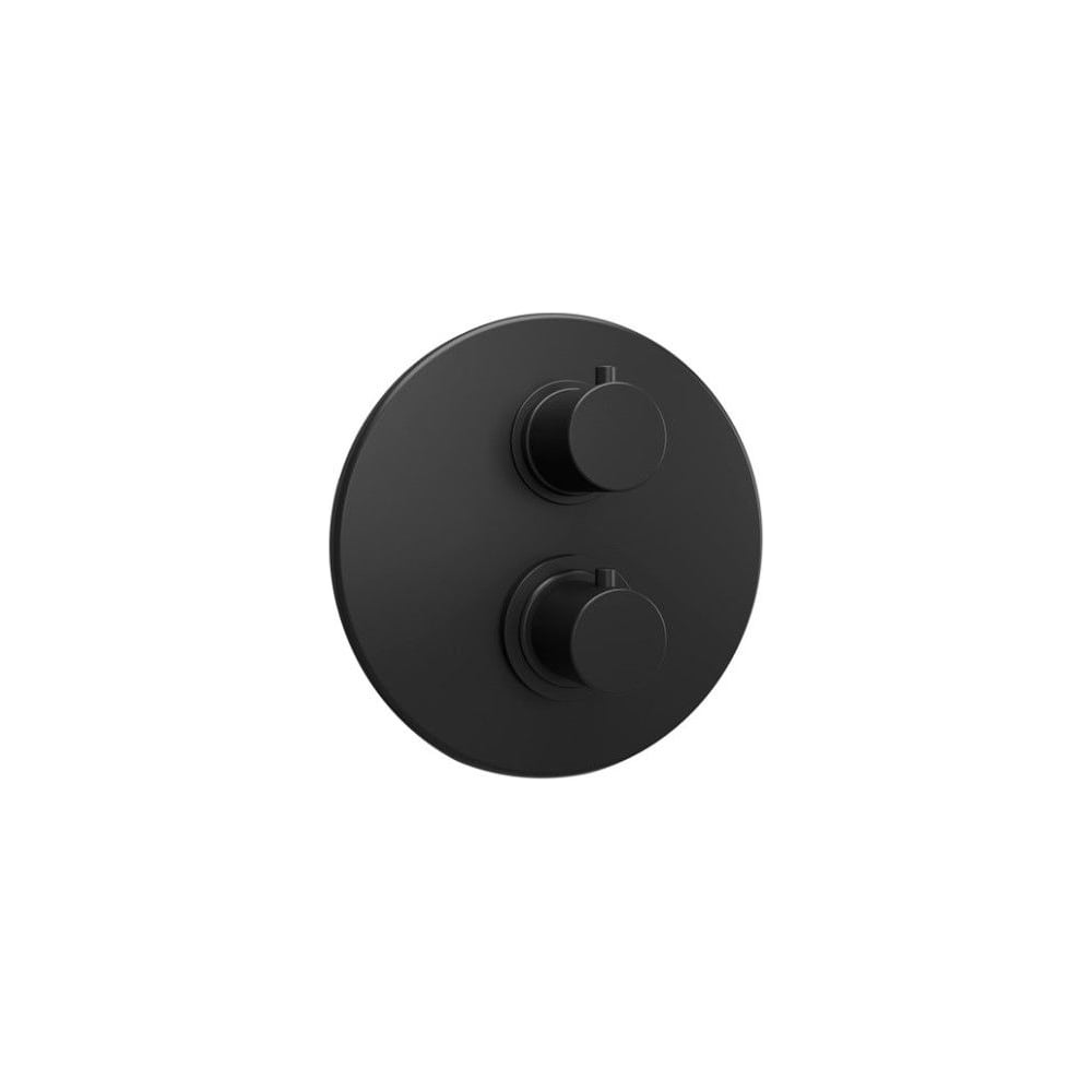 Изображение товара Встраиваемый смеситель для ванны Paini Cox термостат черный